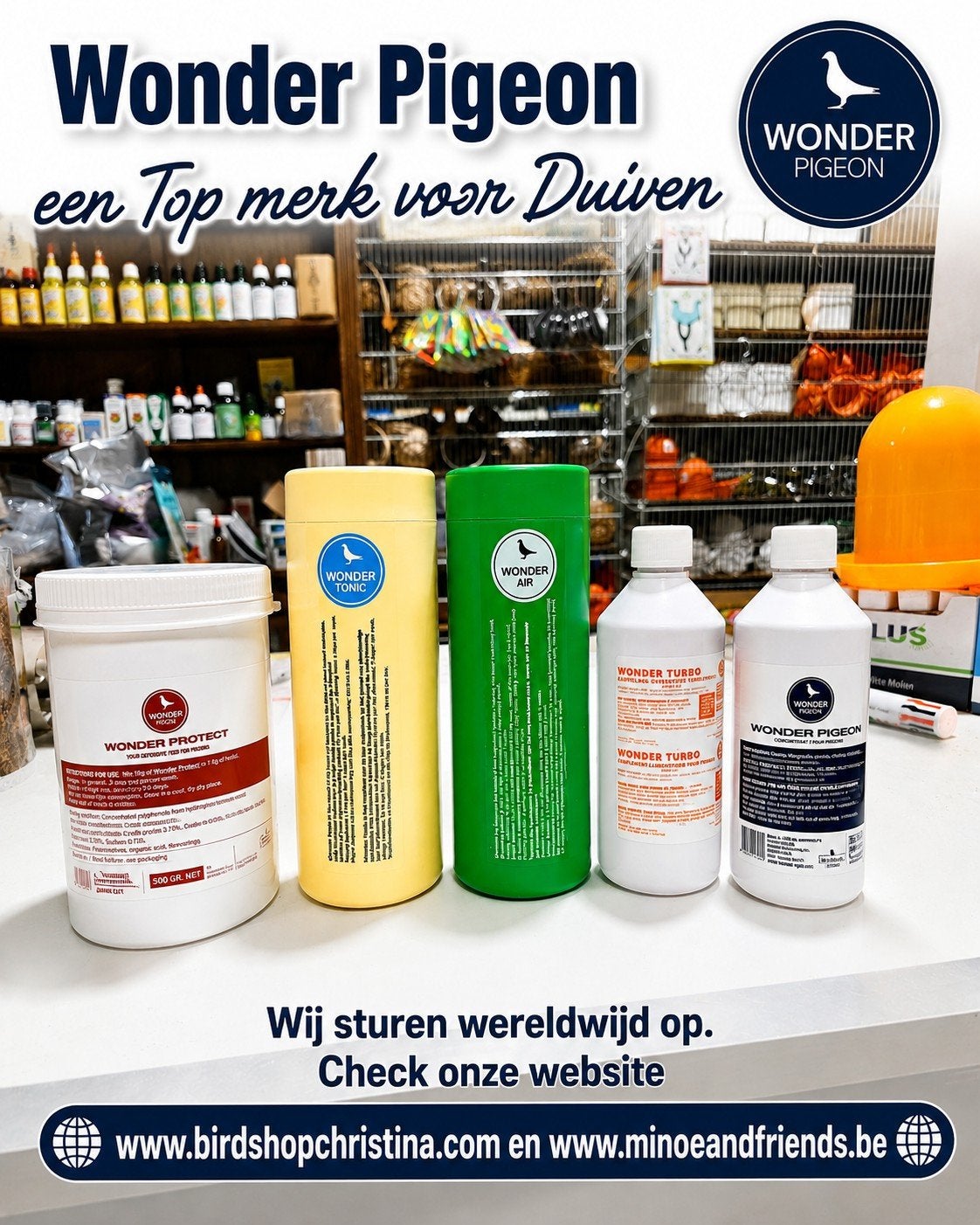 Gamma Wonder Pigeon - 5 Producten - Hier verkrijgbaar, Dieren en Toebehoren, Ophalen, Nieuw, Eten en Drinken