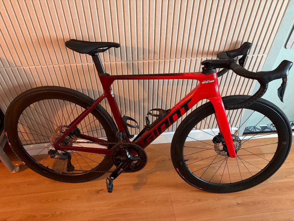 Gaint koersfiets maat S, Vélos & Vélomoteurs, Vélos | Vélos de course, Enlèvement, Carbone, Frein à disque, Giant