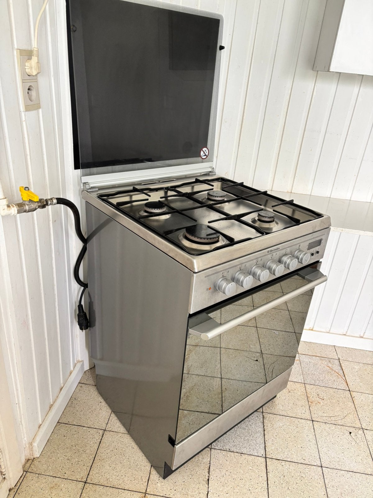 Cuisinière gaz + four électrique Electrolux inox, Electroménager, Cuisinières, Enlèvement, Électrique