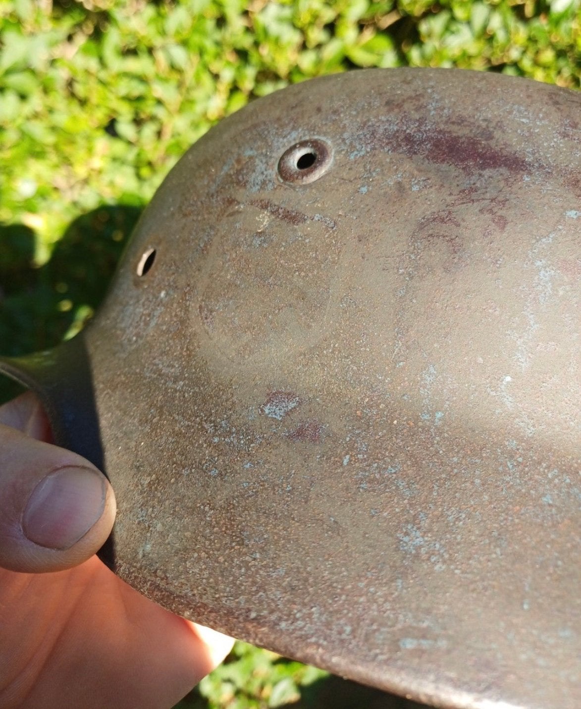 Ww2 duitse helm Q62, Ophalen of Verzenden, Landmacht, Helm of Baret