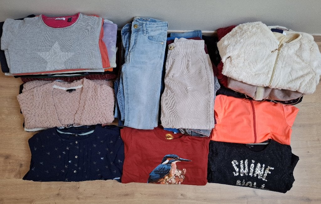 Groot pakket winterkleding meisjes maat 140-146 (10-11 jaar), Ophalen of Verzenden, Zo goed als nieuw, Maat 140