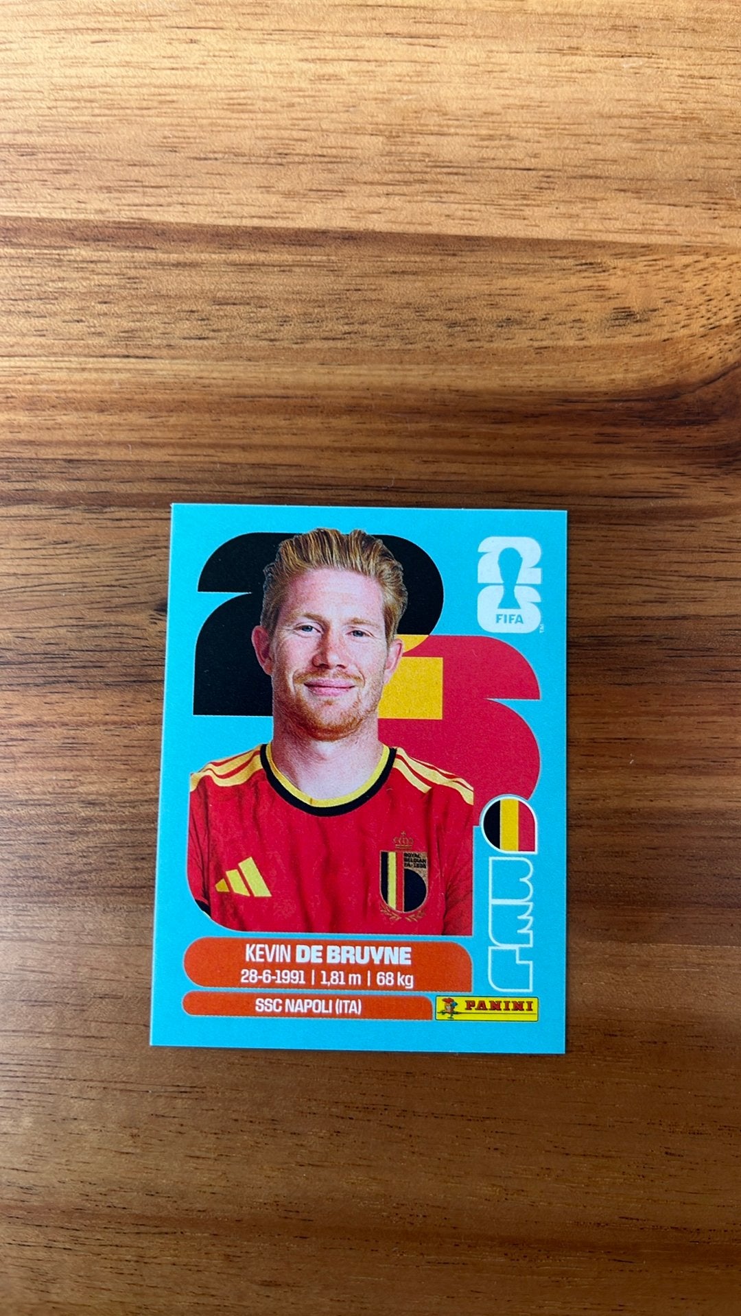 Kevin De Bruyne, Ophalen, Nieuw, Spelerskaart