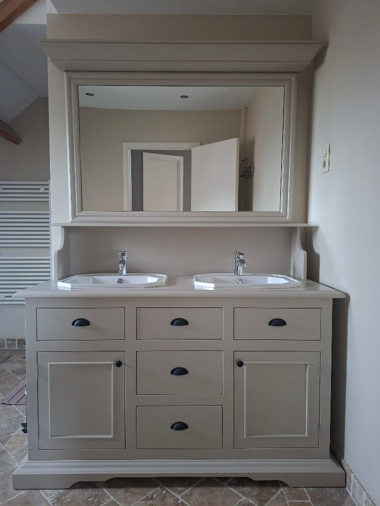 badkamer meubel landelijk, Huis en Inrichting, Ophalen, 100 tot 150 cm, Zo goed als nieuw, 50 tot 75 cm