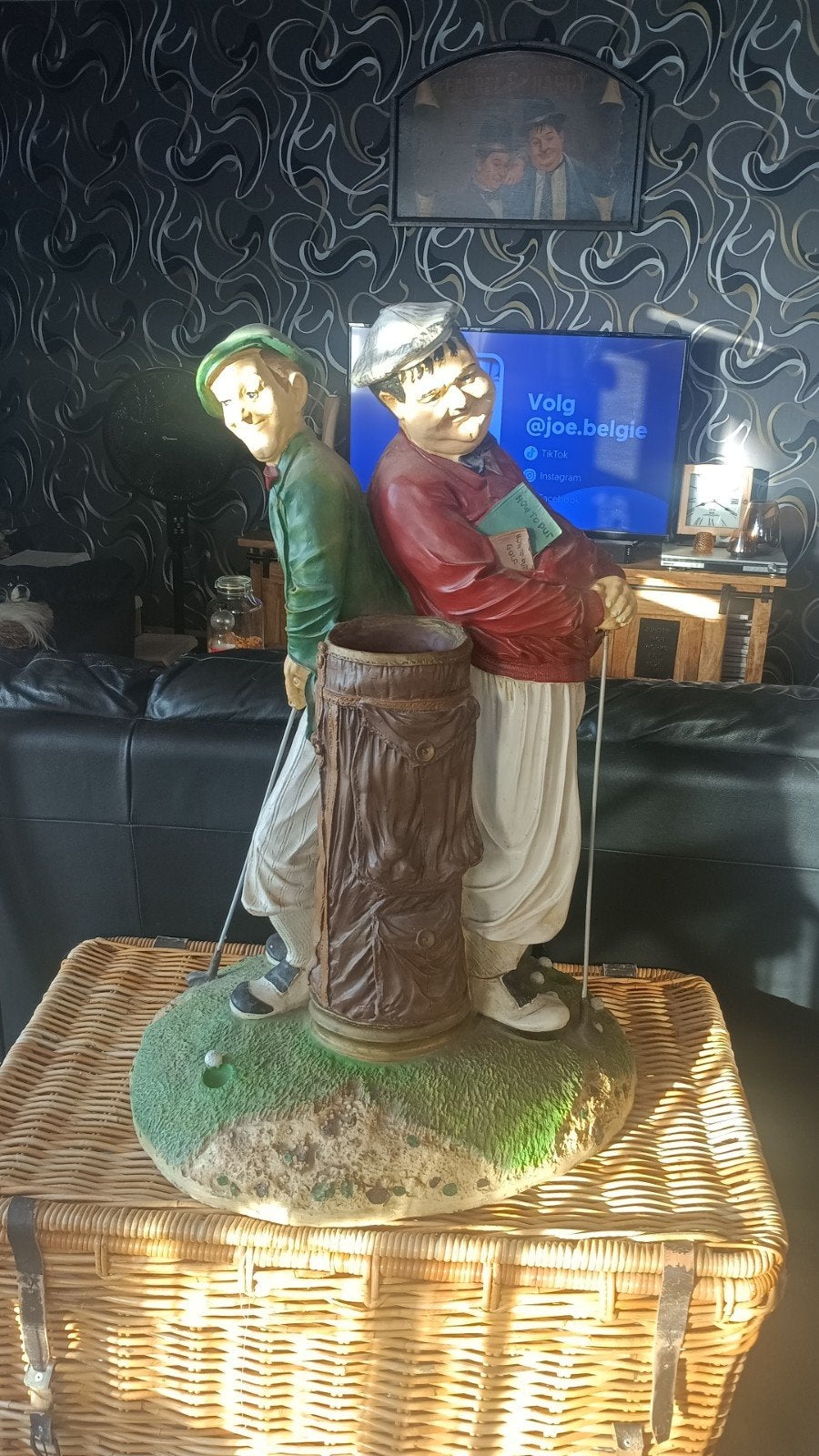 Laurel en Hardy paraplubak, Ophalen, Zo goed als nieuw