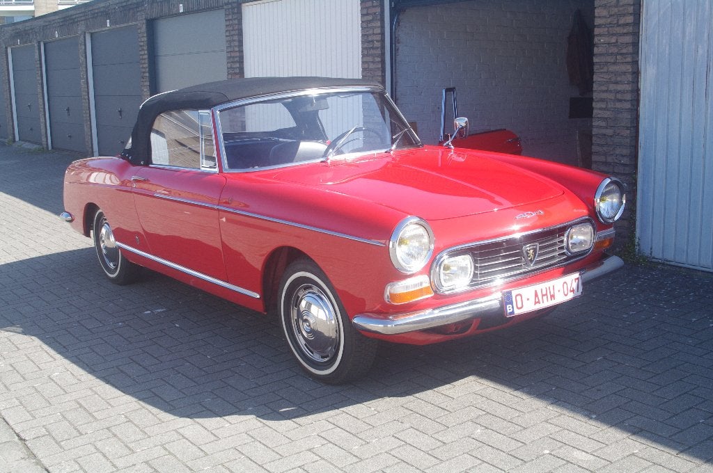 Peugeot 404, Auto's, Achterwielaandrijving, Zwart, Cabriolet, Leder