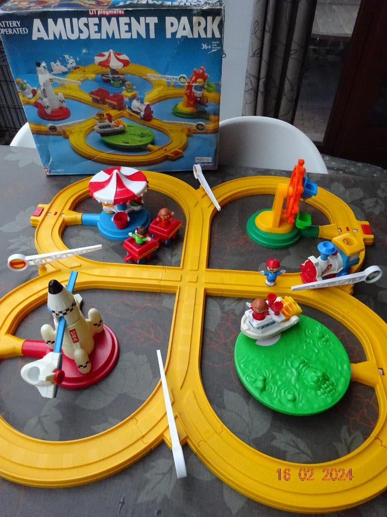 PLAYMATES SPEELSET TREINSET  VINTAGE 1986, Ophalen of Verzenden, Gebruikt