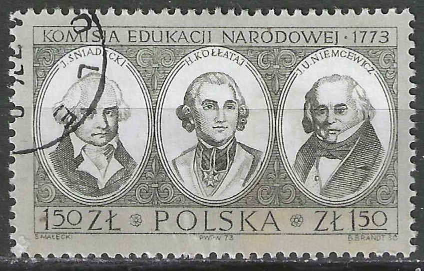 Pologne 1973 - Yvert 2120 - Comité national de léducat (ST), Envoi, Pologne, Affranchi