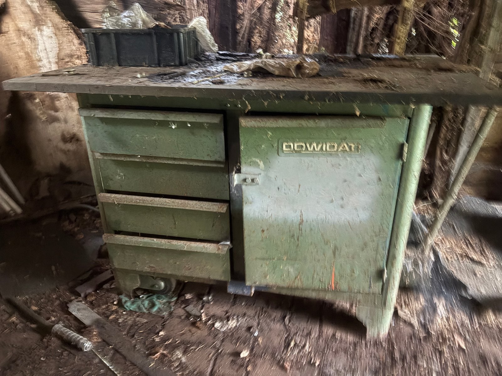 Dowidat werkbank, Ophalen, Gebruikt