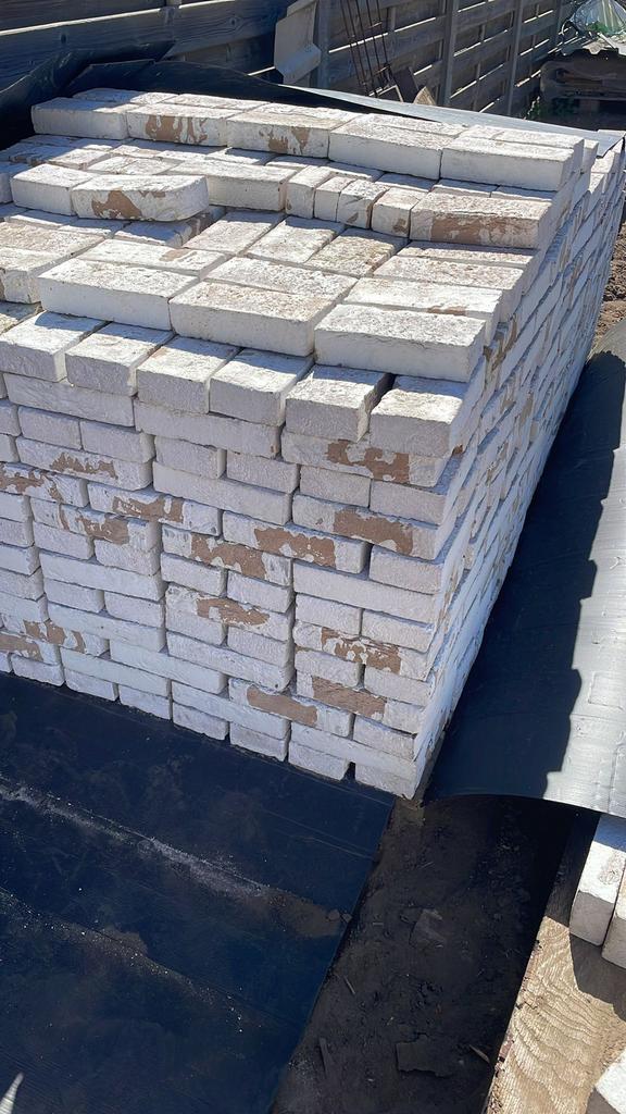 Wapper/rainbouw white 21x5 cm (vandersanden) 1200 stuks, Bricolage & Construction, Briques, Enlèvement, Comme neuf