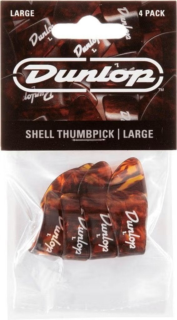Jim Dunlop 9023 rechtshandige duimplectrum medium 4-pack, Ophalen of Verzenden, Nieuw, Banjo