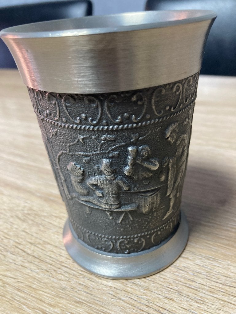 Tinnen beker, Antiek en Kunst, Ophalen of Verzenden