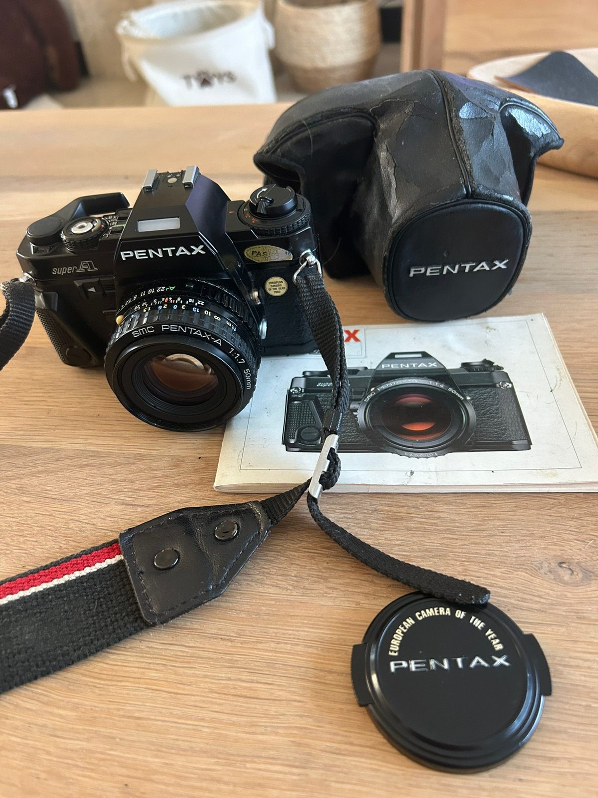 Pentax Super A + SMC Pentax-A 50mm f/1.7 - caméra analogique, Enlèvement, Utilisé, Reflex miroir, Pentax