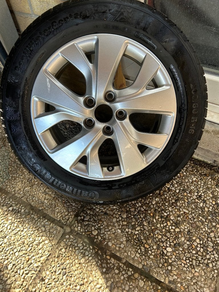 aluminum velgen + winterbanden, Ophalen, Gebruikt, 16 inch, Banden en Velgen