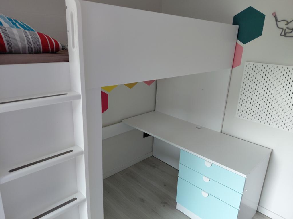 Hoogslaper Ikea met bureau, Ophalen