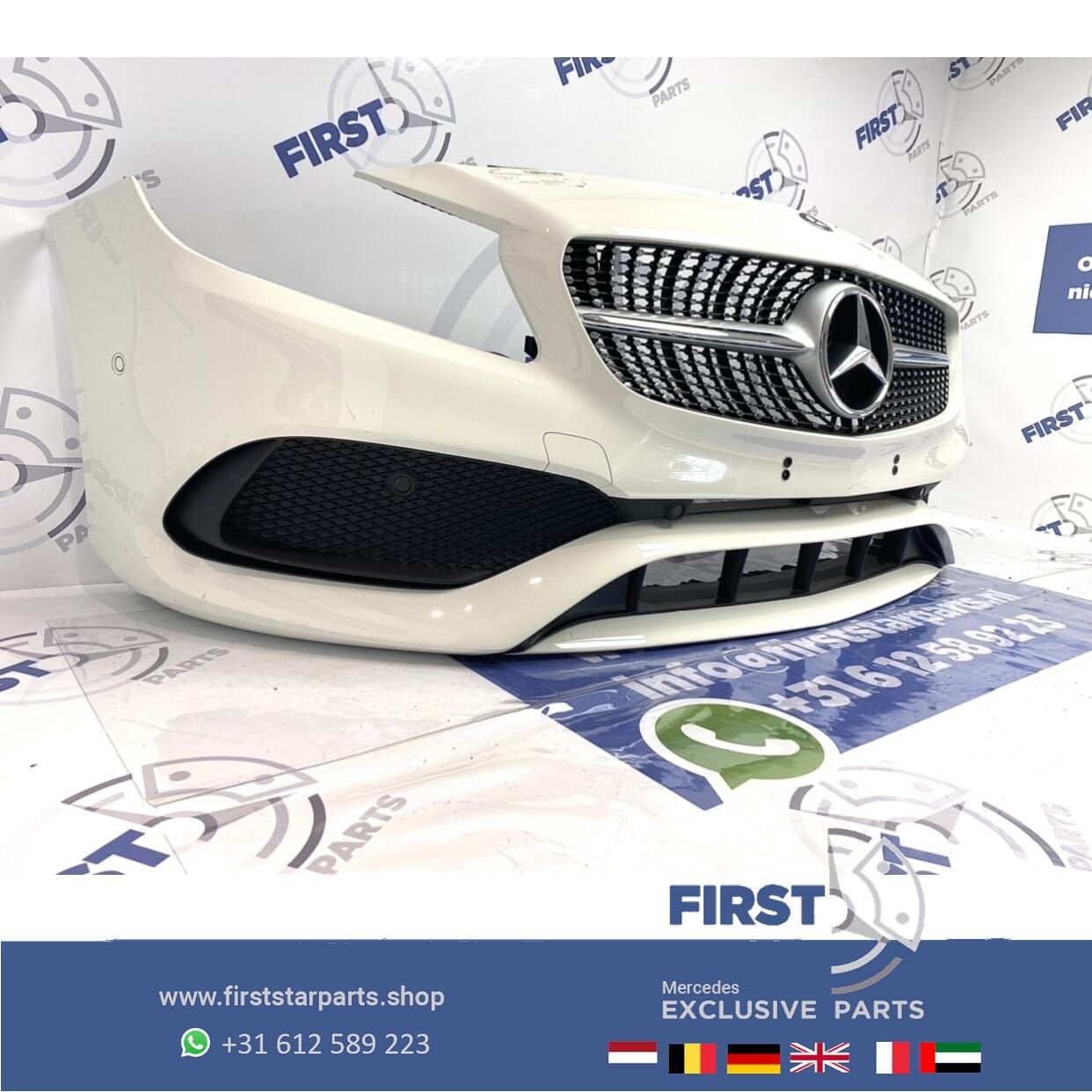 W176 FACELIFT AMG Voorbumper WIT Mercedes A Klasse 2018 comp, Utilisé, -, Avant, -