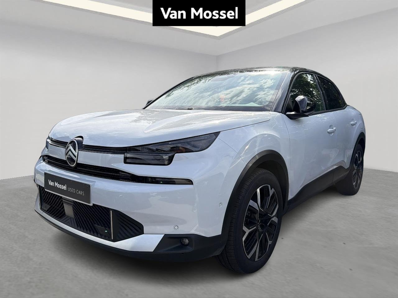 Citroen C4 Hybrid 145 ch Automatic MAX, Auto's, Stof, Gebruikt, 700 kg, Wit