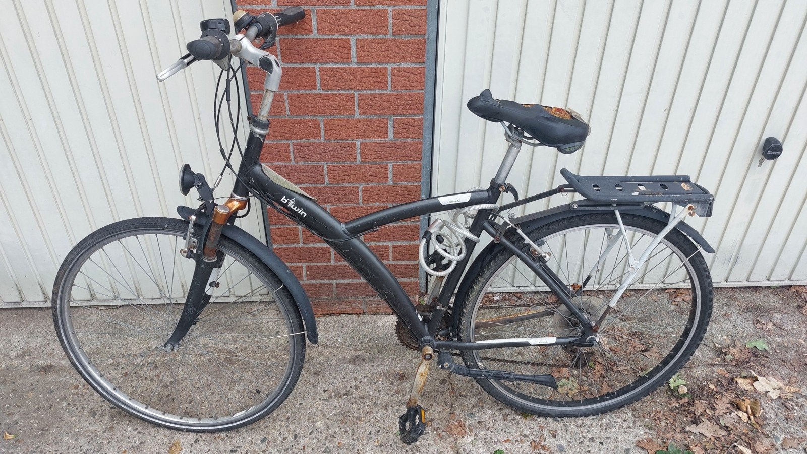 Btwin herenfiets met slot voor opmaak!, Fietsen en Brommers, Ophalen, Versnellingen
