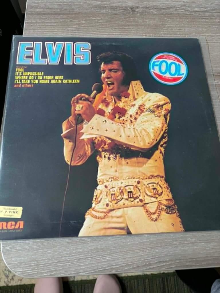 Elvis lp, Fool, Engelse persing, orange label, 10 euro, Ophalen of Verzenden, Zo goed als nieuw, Rock-'n-Roll, 12 inch