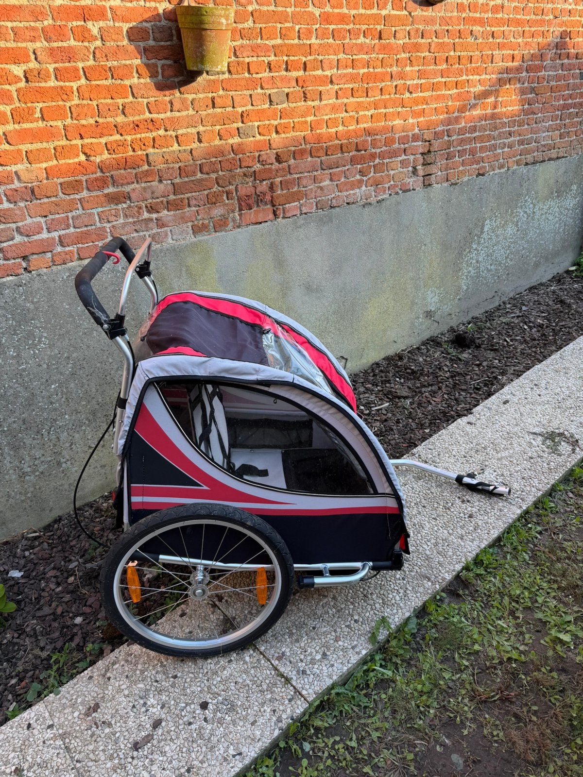 Remorque à vélo ou chariot duo, Enlèvement, Comme neuf