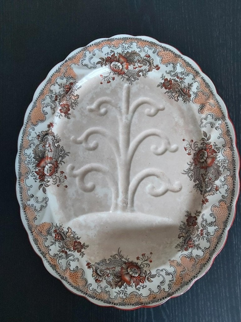 Prachtige antieke xl vlees schaal Bishop & Stonier - Ashley, Ophalen of Verzenden
