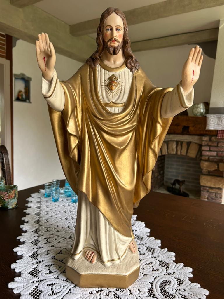 Beeld Heilig Hart Jezus 57cm, Enlèvement