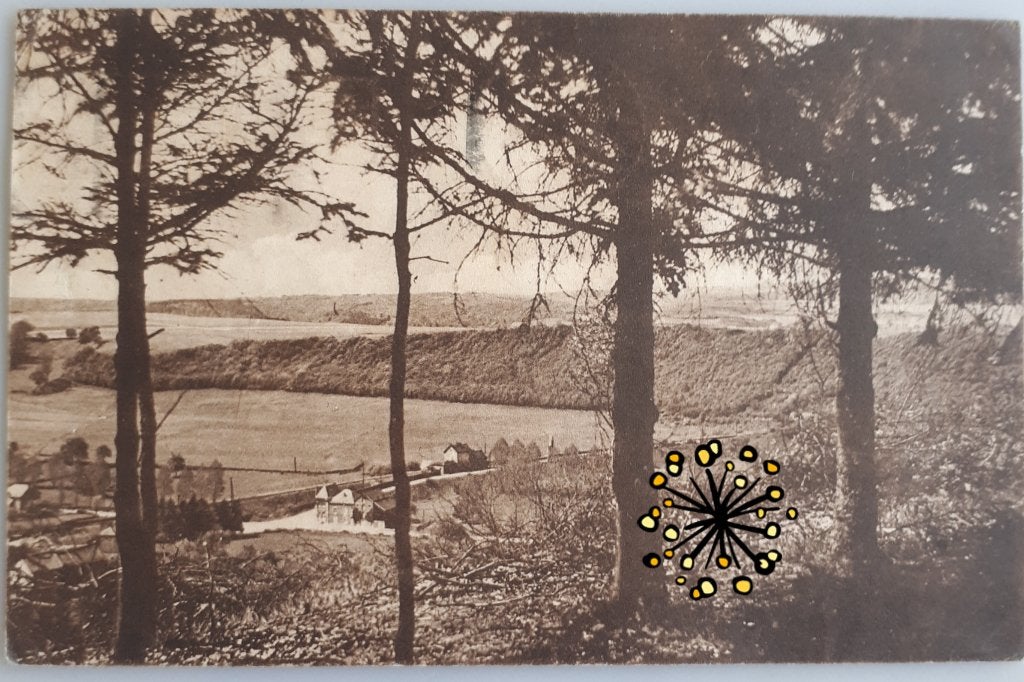 Postkaart HOUYET/ HOUR-HAVENNE Maison Vacances 1937  Ref E70, Enlèvement ou Envoi, 1920 à 1940, Affranchie, Namur