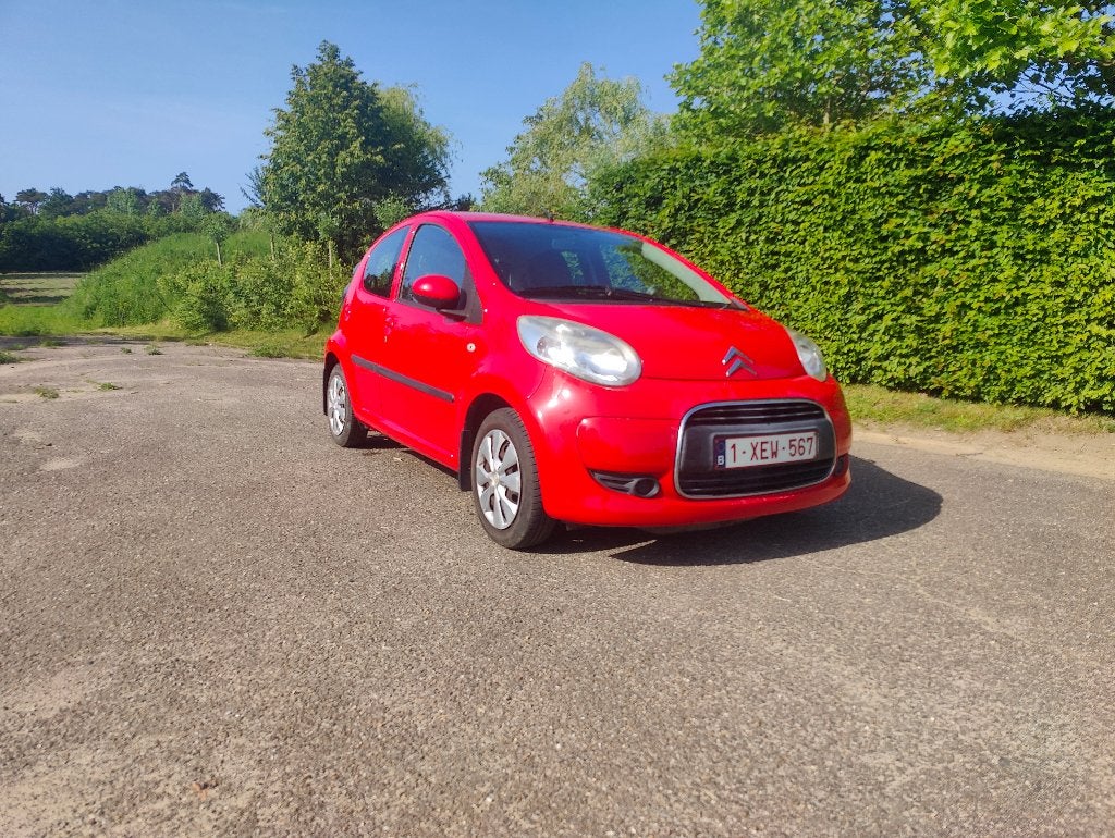Citroën C1 - benzine - 5d - Airco - Blanco gekeurd - 2011, Autos, Citroën, Rouge, Euro 5, Achat, C1