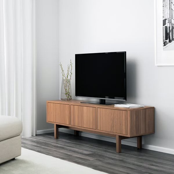 meuble TV en noyer série Ikea Stockholm, 25 à 50 cm, Moins de 100 cm, Enlèvement, Utilisé