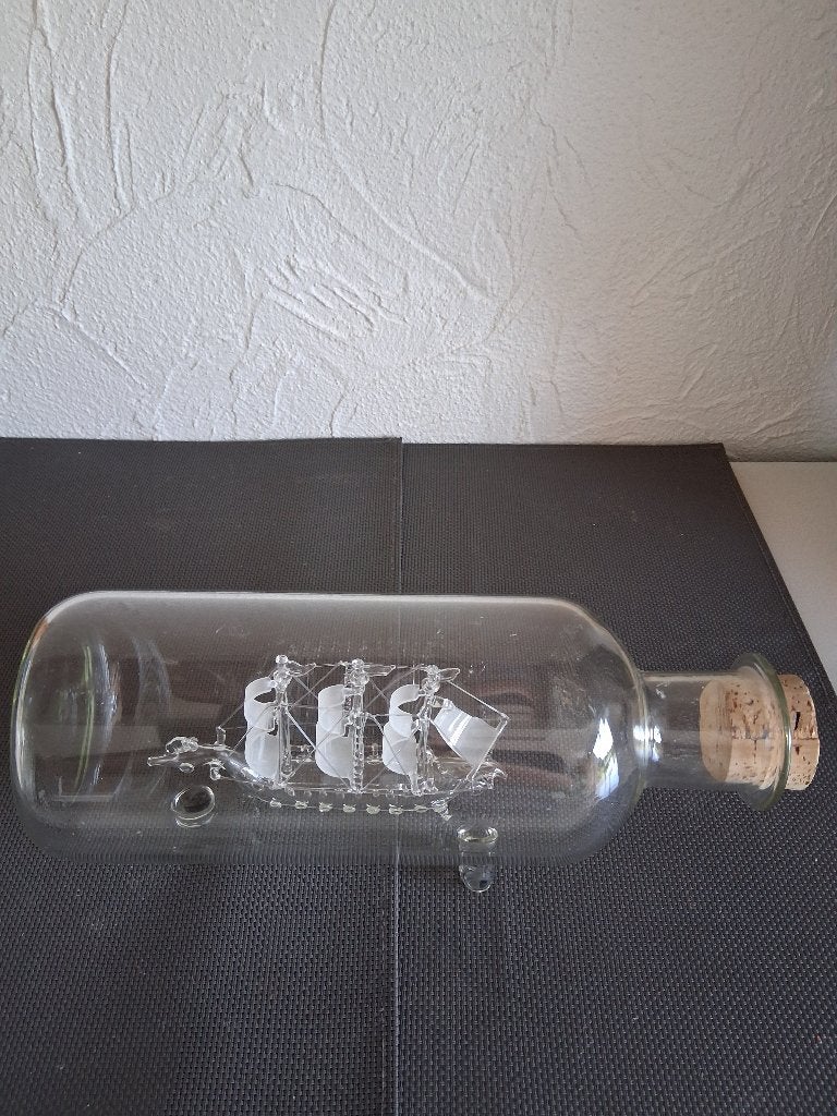 BOOT IN GLAZEN FLES, Ophalen of Verzenden