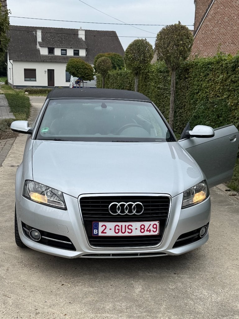 Audi a3 1.2 cabrio, Auto's, Audi, Voorwielaandrijving, 4 zetels, Zwart, 4 cilinders