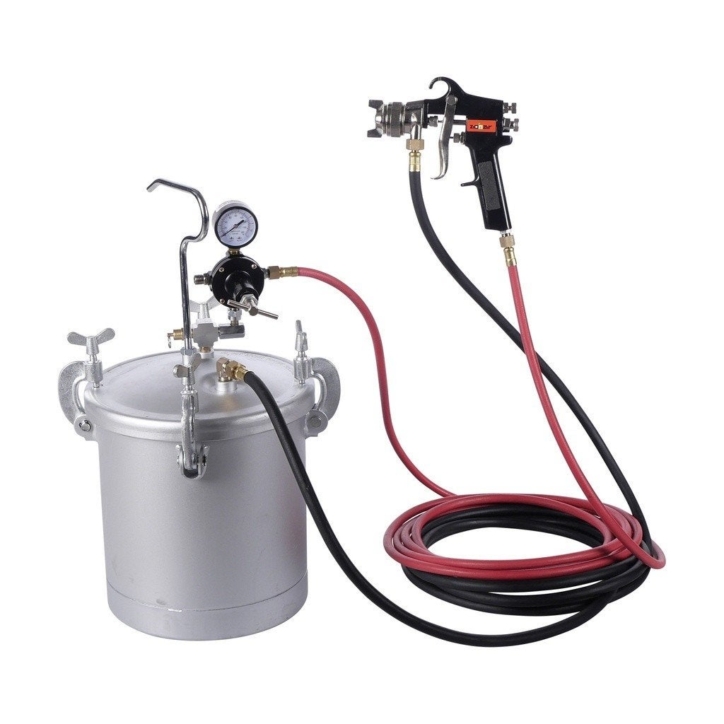 Verftank 10 liter met verfpistool, Envoi