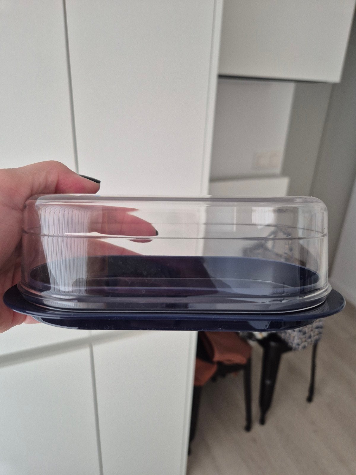 nieuw: Boterpot blauw Tupperware, Ophalen of Verzenden, Nieuw, Blauw, Botervloot