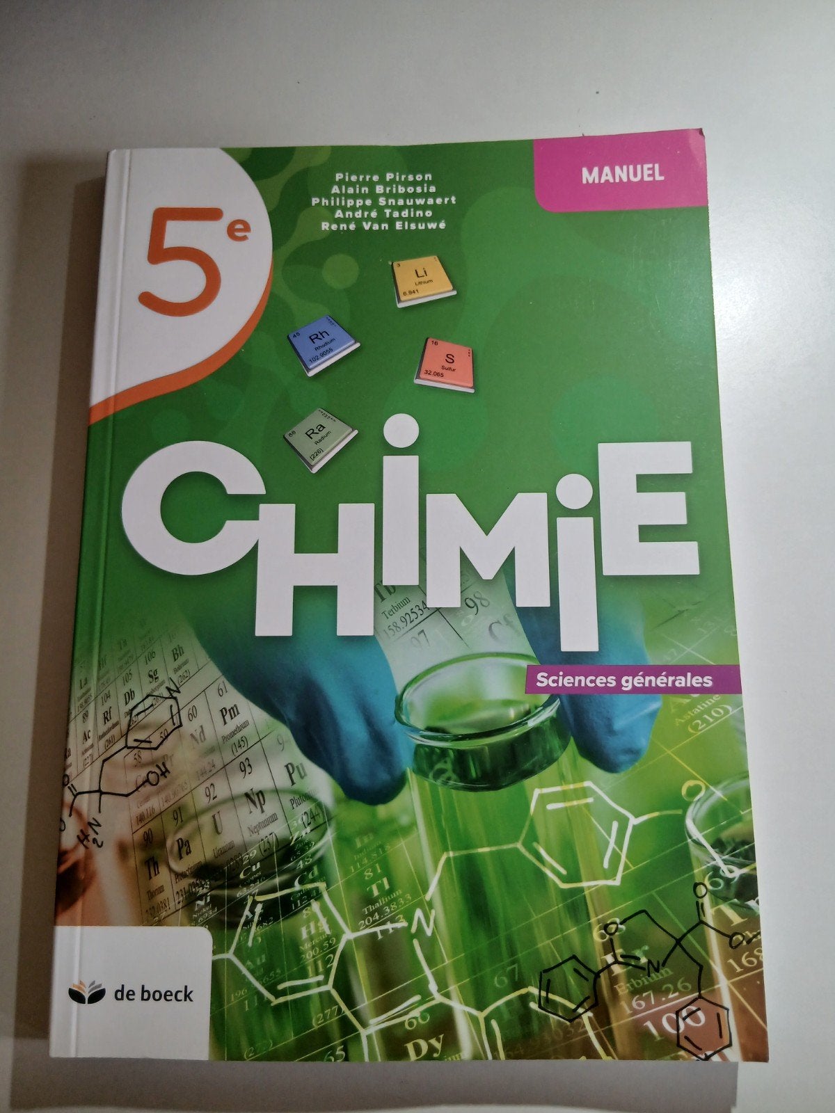 CHIMIE 5e sciences générales de boeck, Livres, Enlèvement
