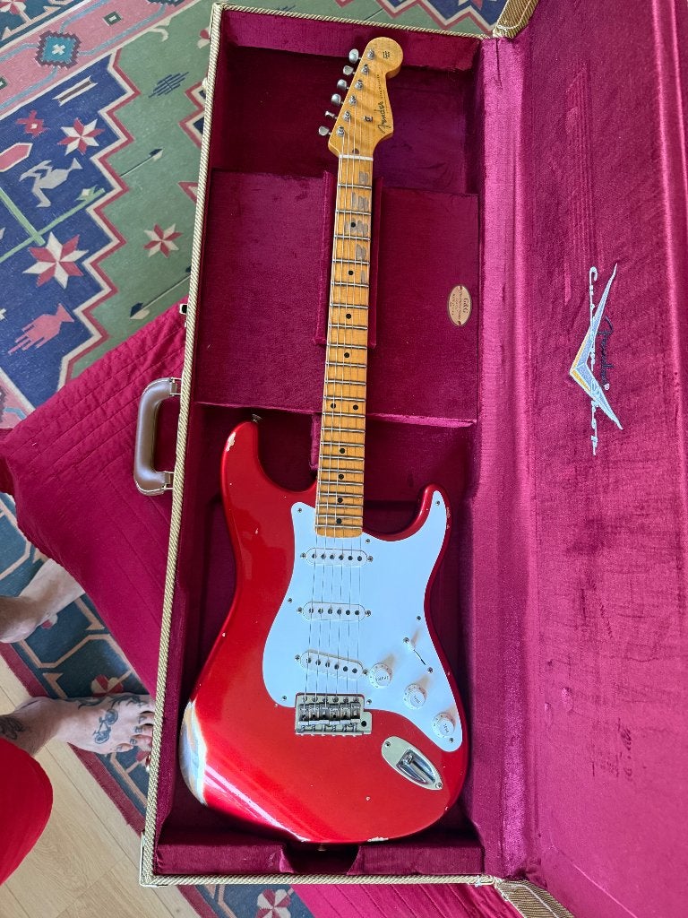 Fender Custom Shop 58 Stratocaster Candy Apple Red, Muziek en Instrumenten, Snaarinstrumenten | Gitaren | Elektrisch, Ophalen of Verzenden