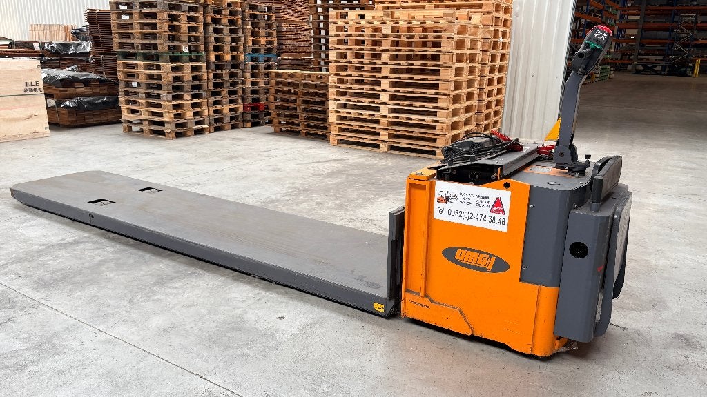 Electrische palletsleper, Ophalen, Gebruikt