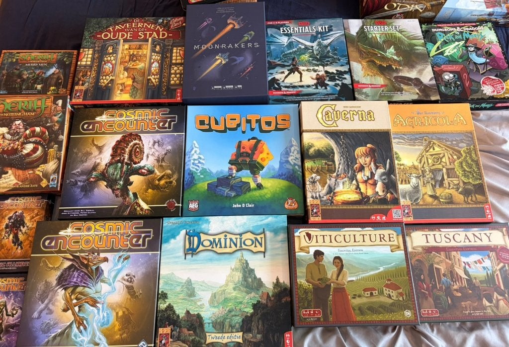 Bordspellen te koop - Volledig gesleeved – perfecte staat, Hobby en Vrije tijd, Gezelschapsspellen | Bordspellen, Een of twee spelers