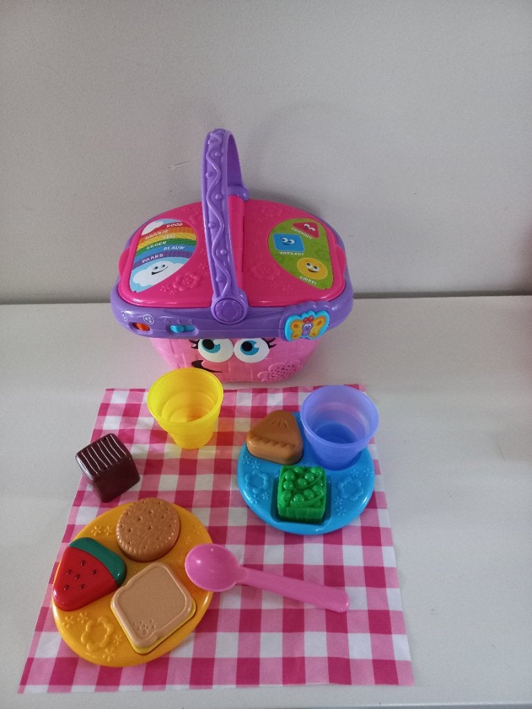 Vtech picknickmand speelgoed liedjes geluid vormen kleuren, Ophalen, Zo goed als nieuw, 6 maanden tot 2 jaar
