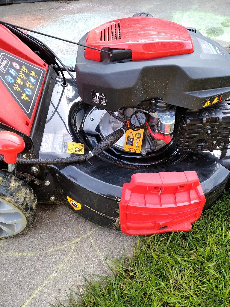 NIEUWE grasmaaier op benzine met elektrische starter, Tuin en Terras, Grasmaaiers, Ophalen, Opvangbak, Nieuw, Benzine-grasmaaier