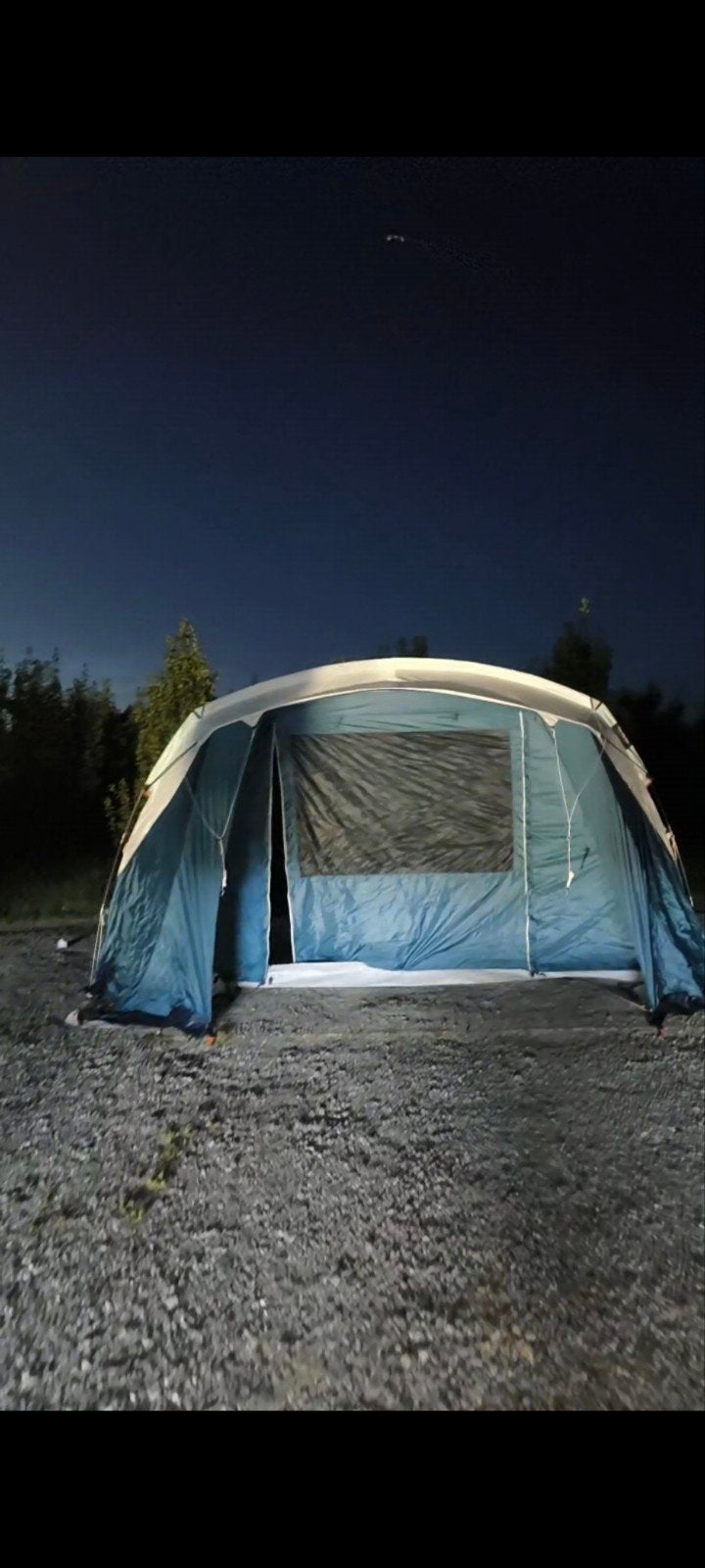 Kampeertent 6 personen 3 slaapruimtes Fresh & Black Arpenaz, Caravans en Kamperen, Ophalen, Zo goed als nieuw, Tot en met 6