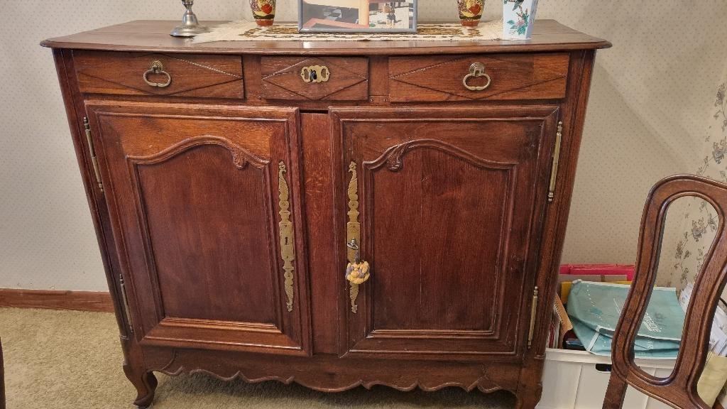 Dressoir van massief eikenhout, Antiek en Kunst, Antiek | Meubels | Kasten, Ophalen