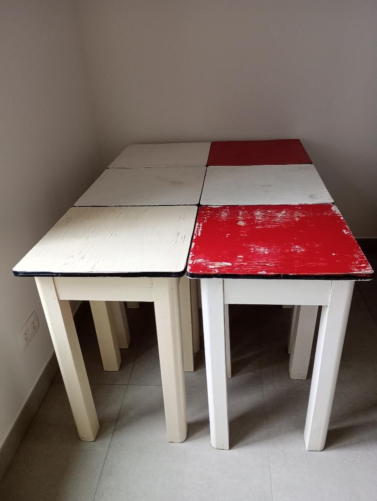 Hoge 78cm tafel vierkant 50x50, Ophalen, Minder dan 55 cm, Gebruikt, Vierkant