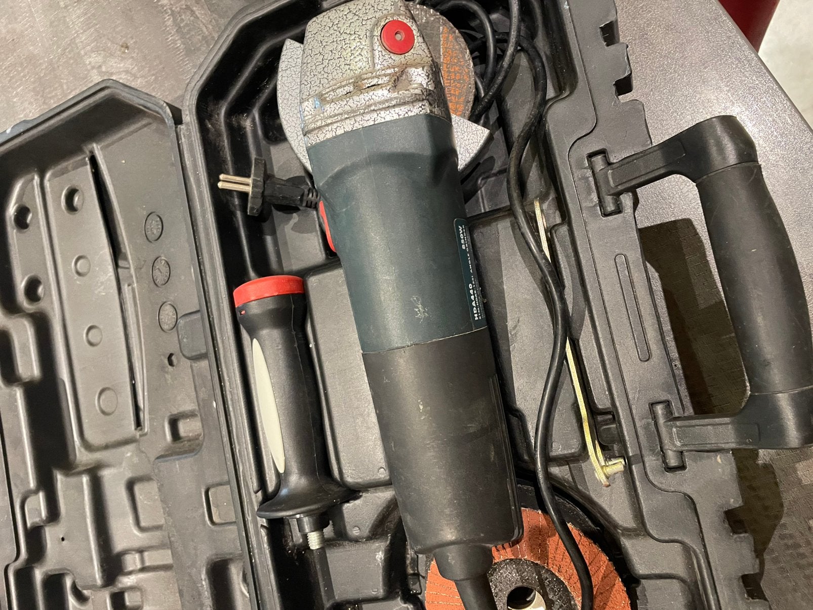 Slijpschijf 125 mm met 10 nieuwe schijven, Ophalen, Zo goed als nieuw
