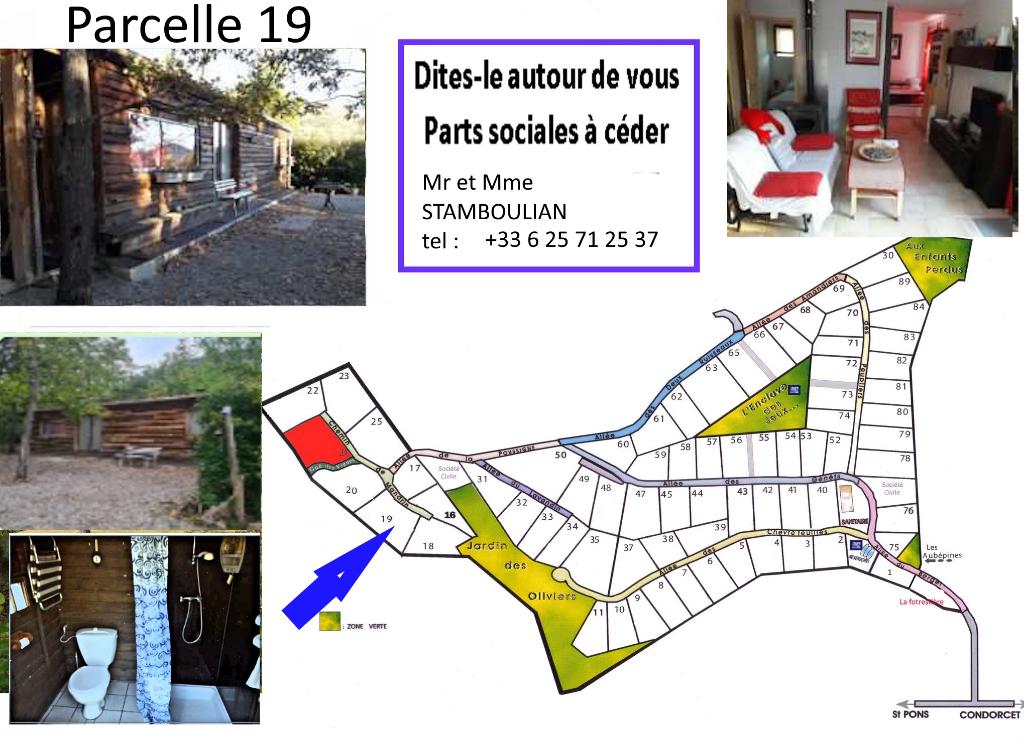 chalet dans camp vacances drôme provencale, 48 m², Chalet, 2 chambres