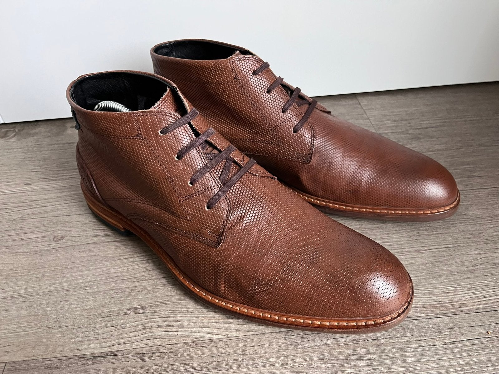 Floris van Bommel herenschoenen maat 9.5 / 43.5 H, Enlèvement ou Envoi, Chaussures à lacets, Comme neuf, Brun