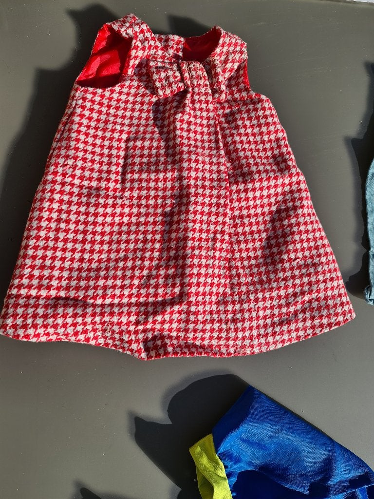 rood-wit kleedje, jurk, CA, 62, Kinderen en Baby's, Babykleding | Maat 62, Ophalen, Zo goed als nieuw