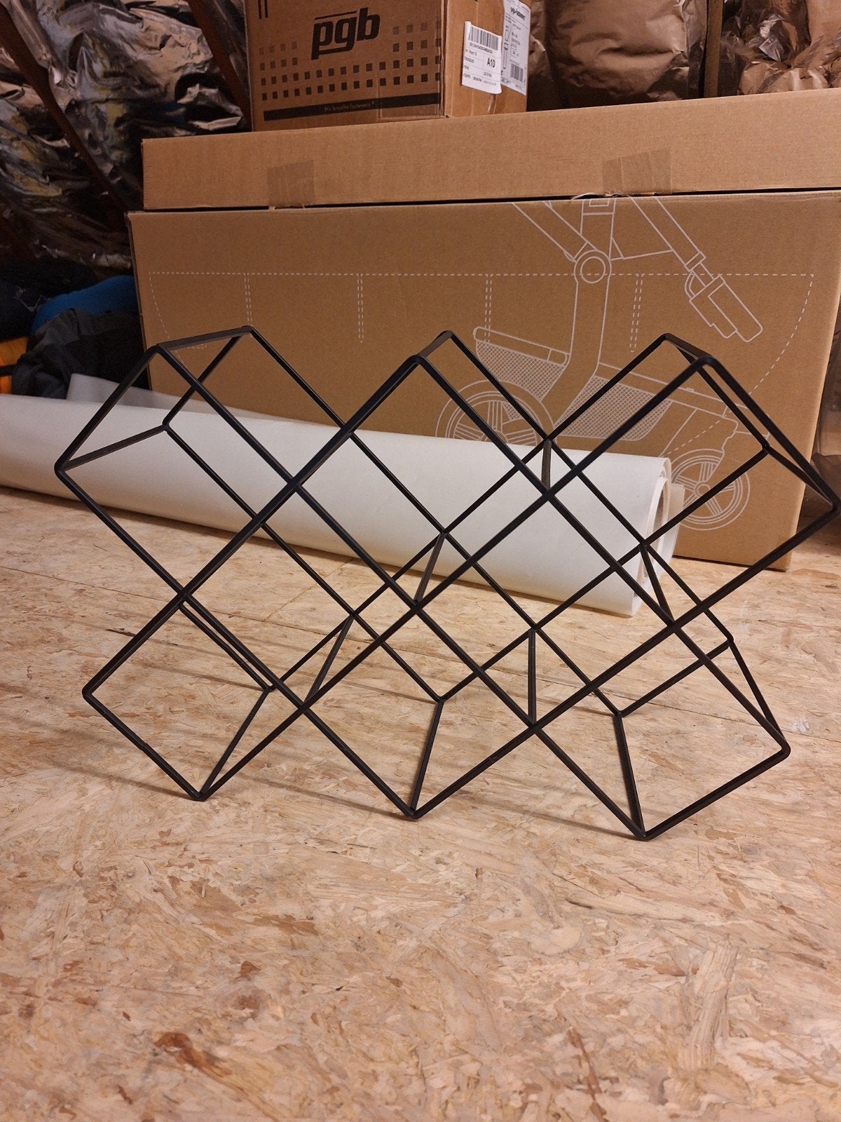 Metalen wijnrek 2x, Maison & Meubles, Enlèvement