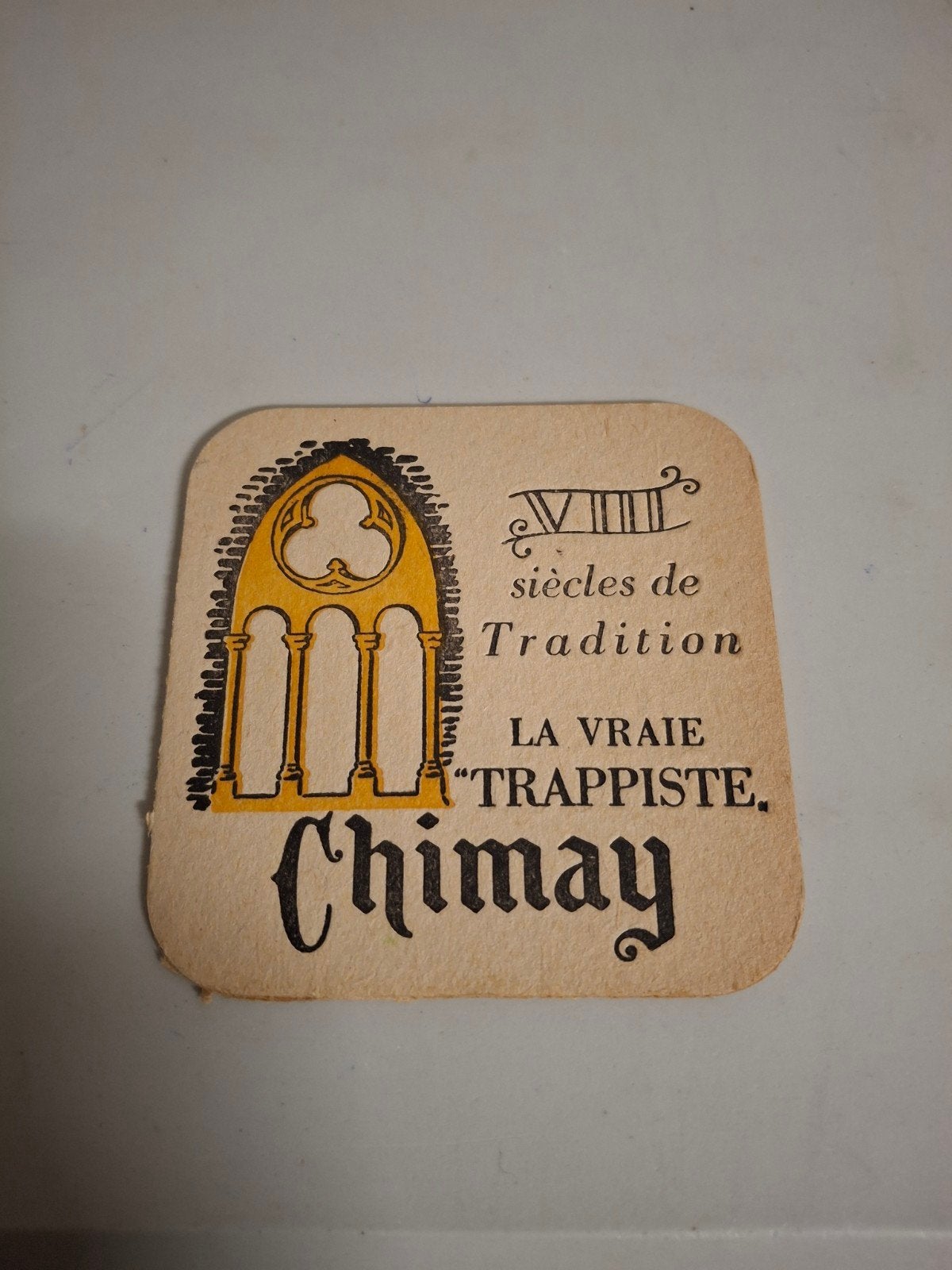 oud bierviltje chimay trappist, Verzamelen, Ophalen of Verzenden