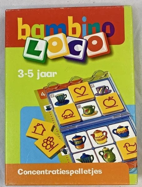 Bambino Loco Concentratiespelletjes 3-5 jr basisdoos + boek, Verzenden, Zo goed als nieuw