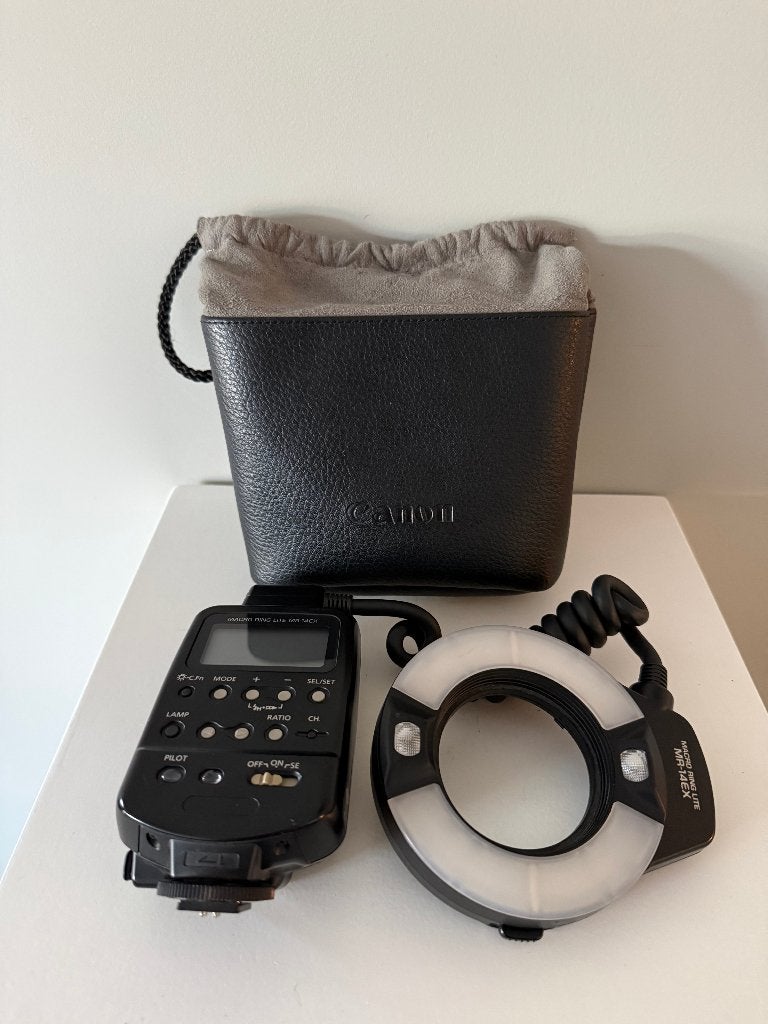 Canon flitser Ring Lite MR14EX & accessoires, Audio, Tv en Foto, Foto | Flitsers, Canon, Canon, Ophalen of Verzenden, Zo goed als nieuw