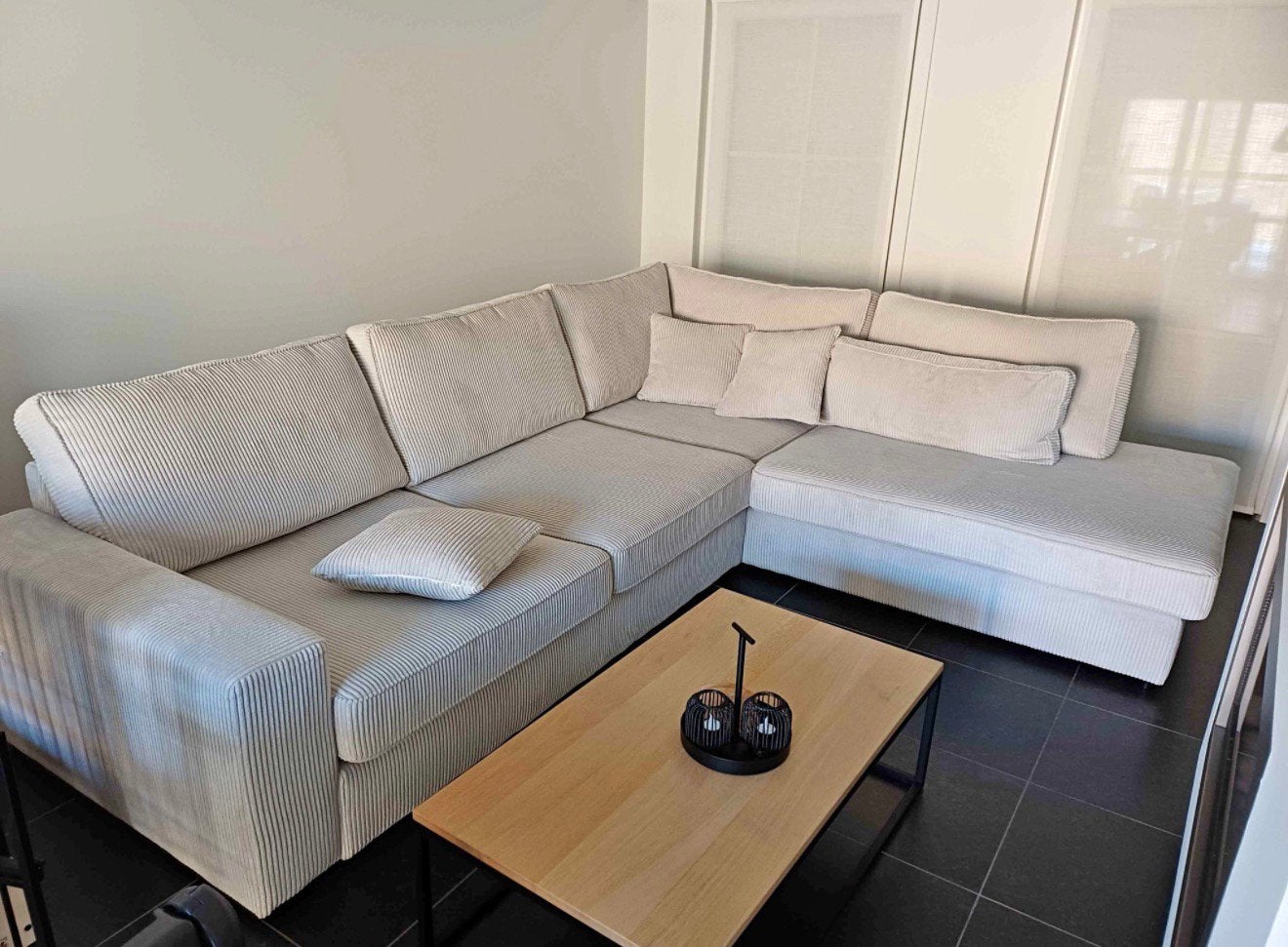 Hoeksalon 3,05x2,45 NIEUW!, Ophalen, Zo goed als nieuw, Stof